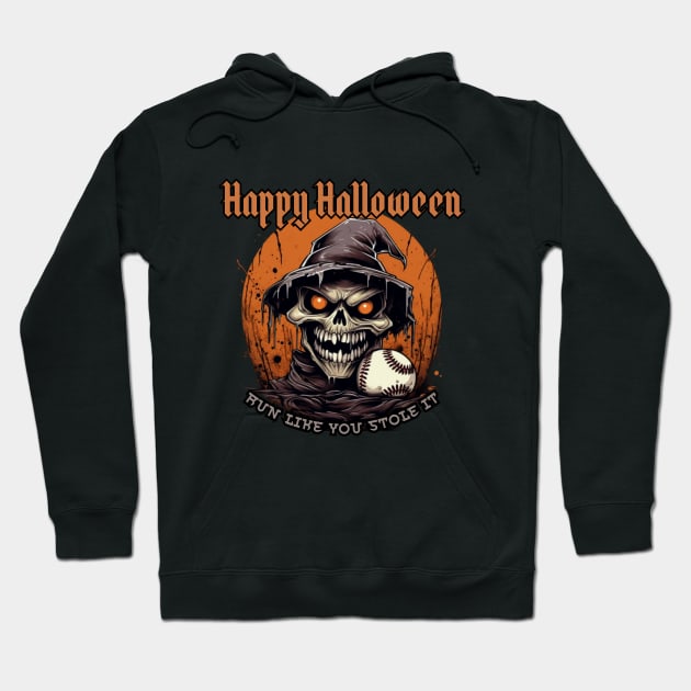 Happy Halloween! Baseball player! Hoodie by Pattyld